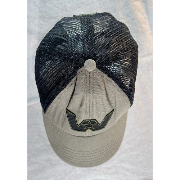 Western Star Hat Cap Adjustable Snapback Green Black Trucker Mesh - Picture 4 of 4